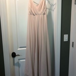 BHLDN Eva dress is Pearl(light creamy pink)